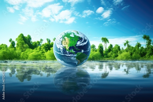 Planet Earth with its abundant water resources © YouraPechkin