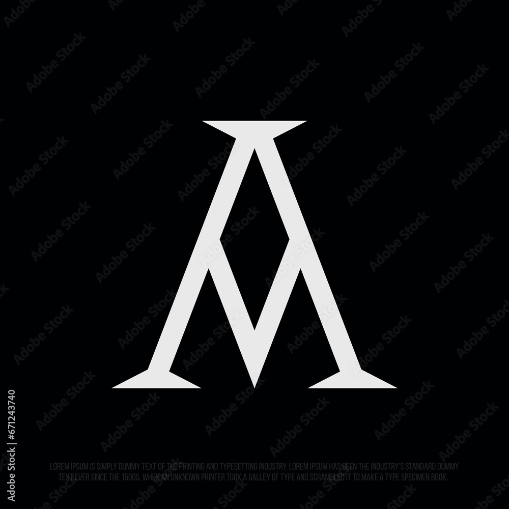 Modern professional logo in the shape of the letter A. Exclusive A shape Modern professional logo in the shape of the letter A. Exclusive A shape