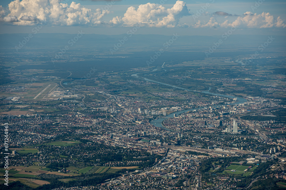 Obraz premium Luftbild Basel