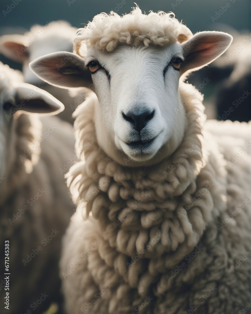 portrait of sheep in the countryside
portrait of sheep in the countryside