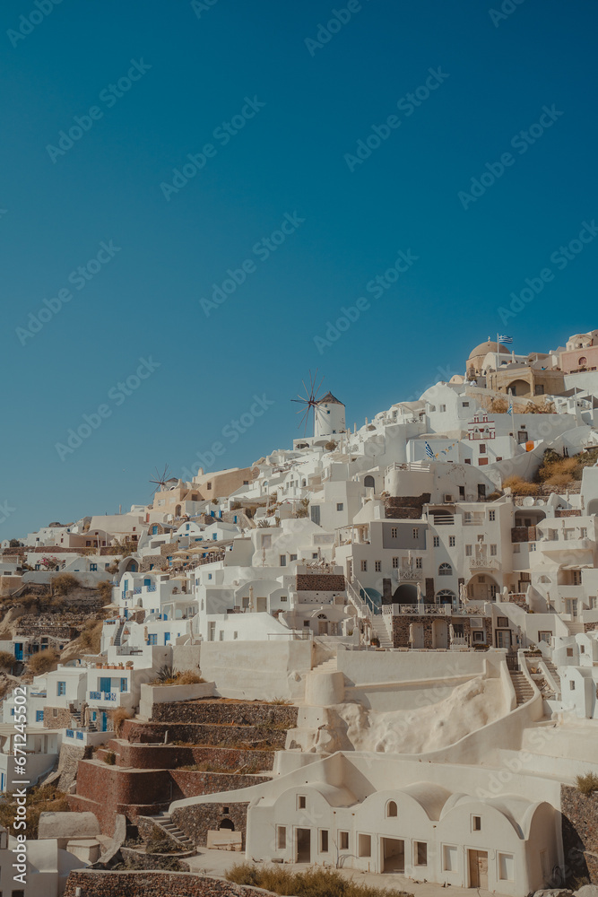 view of the Oia town