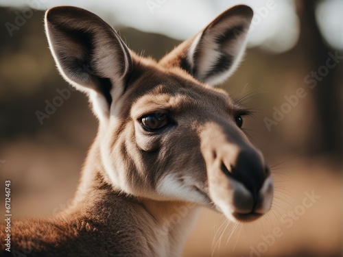 wild kangaroo at the nature by itself © abu