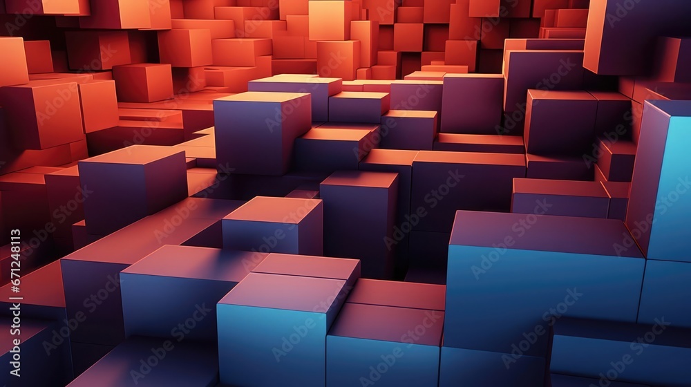 Abstract 3D Business Background 