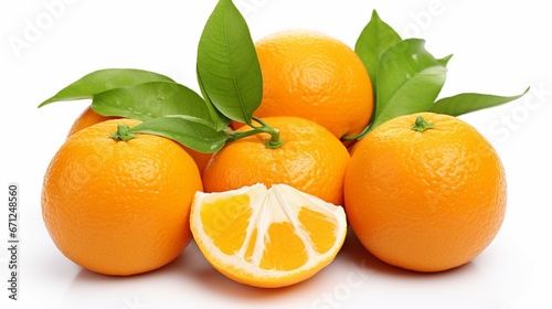 oranges with leaves