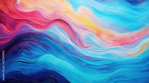 Abstract marbled acrylic paint ink painted waves painting texture colorful background banner Bold colors color swirls waves 