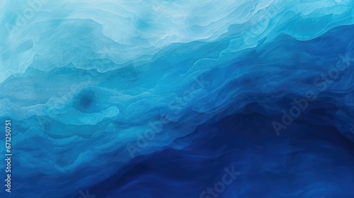 Abstract watercolor paint background by gradient deep blue color with liquid fluid grunge texture for background banner 