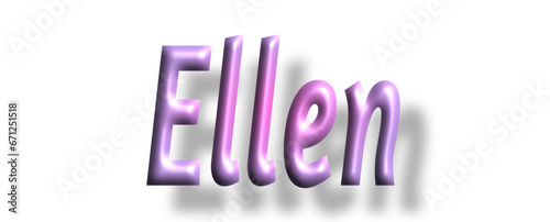Ellen - pink color - female name - ideal for websites, emails, presentations, greetings, banners, cards, books, t-shirt, sweatshirt, prints, cricut, silhouette,	
