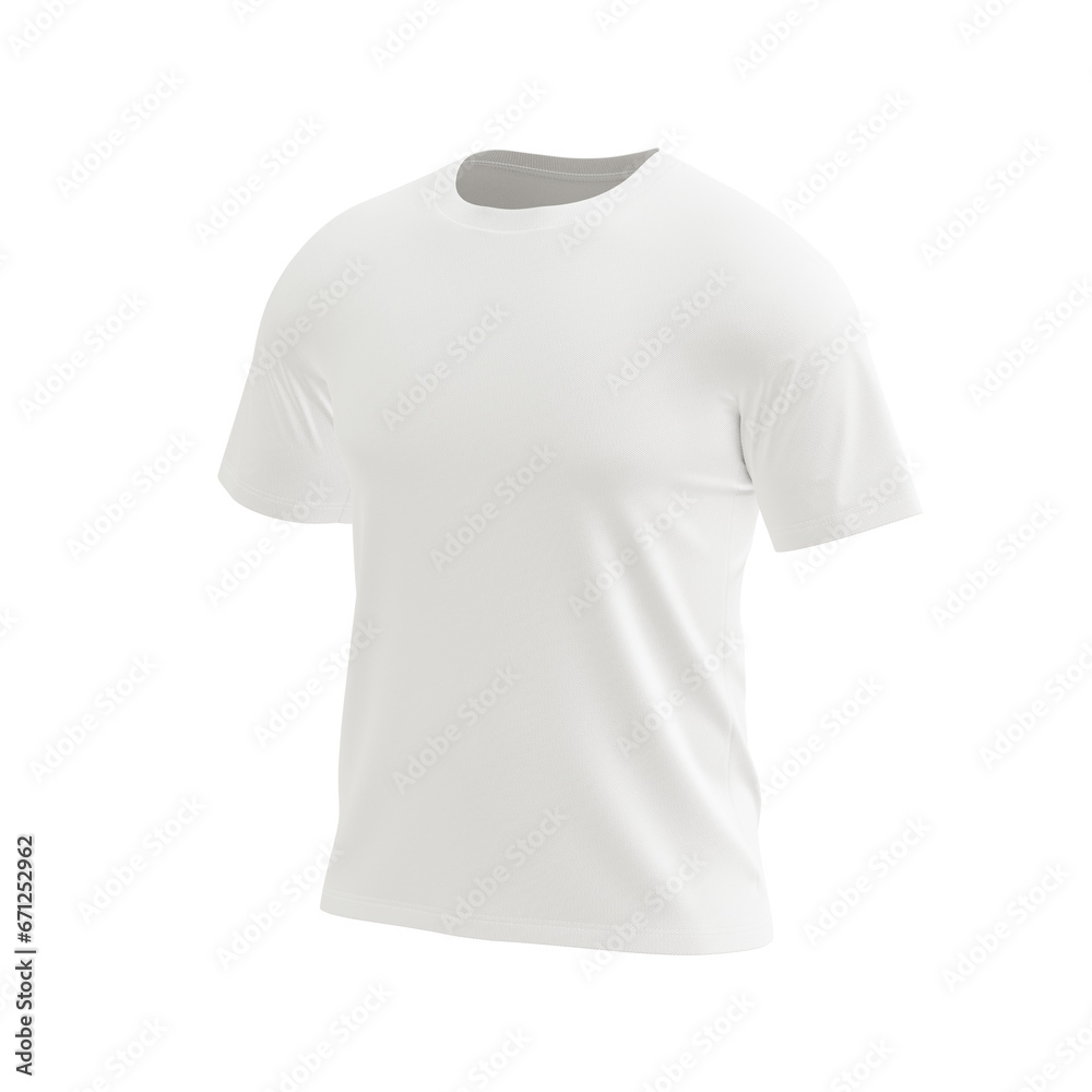A invisible mannequin with a blank t-shirt isolated on a white background A invisible mannequin with a blank t-shirt isolated on a white background