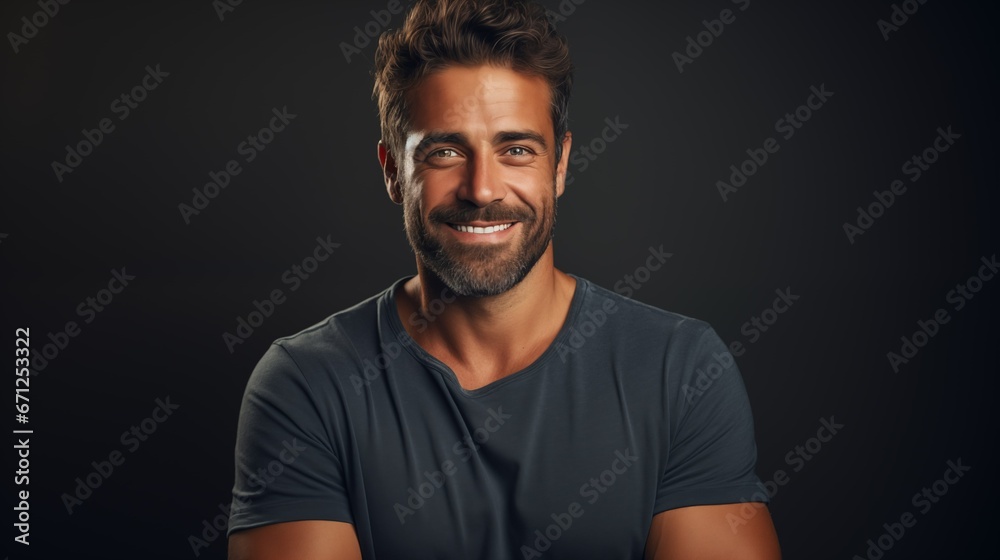 Image of a smiling handsome man.