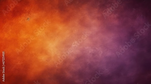 Dark orange brown purple abstract texture Gradient Cherry gold vintage elegant background with space for design Halloween © Fred