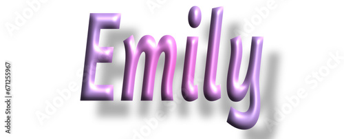 Emily - pink color - female name - ideal for websites, emails, presentations, greetings, banners, cards, books, t-shirt, sweatshirt, prints, cricut, silhouette,