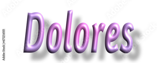 Dolores - pink color - female name - ideal for websites, emails, presentations, greetings, banners, cards, books, t-shirt, sweatshirt, prints, cricut, silhouette,

