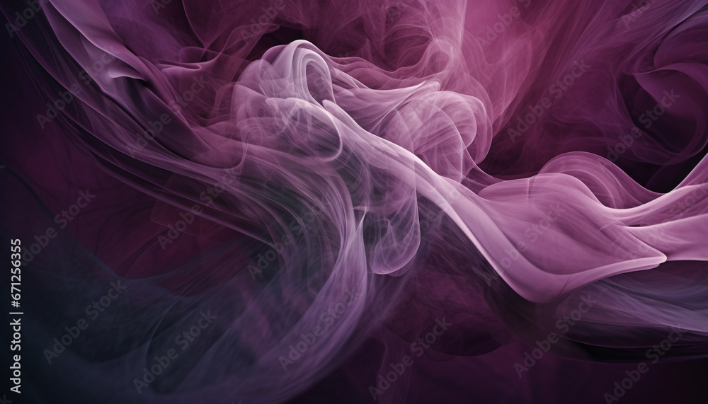 Obraz premium Vibrant colors and elegant waves create a fantasy wallpaper backdrop generated by AI