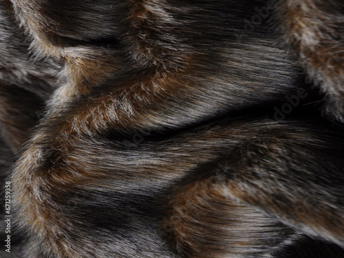 Chinchillas or fox fur. Luxury winter background. 