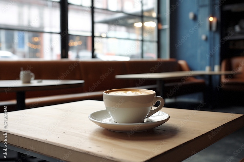 Coffee Cup in Urban Industrial Atmosphere with Moody Lighting Coffee Cup in Urban Industrial Atmosphere with Moody Lighting