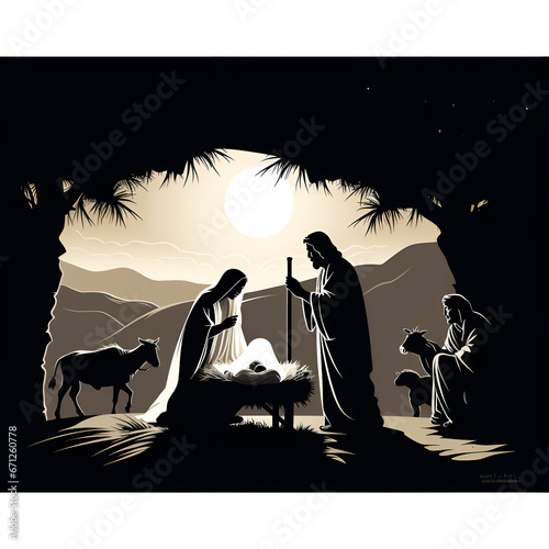 christmas nativity scene