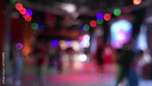 Wallpaper Mural Defocused dancing scene in the night club Torontodigital.ca