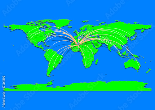 Tessalit, Mali map - Concept map for Tessalit, Mali on World map. Suitable for export concepts. File is suitable for digital editing and prints of all sizes.