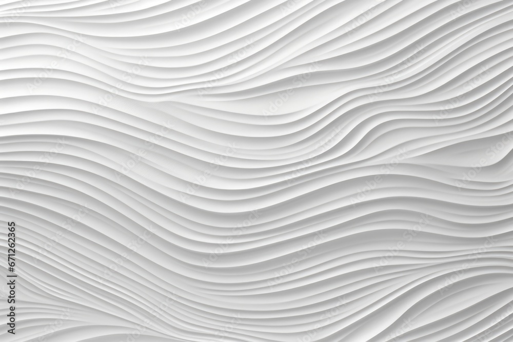 A picture of a white wall with wavy lines. This image can be used as a background or texture for various design projects.