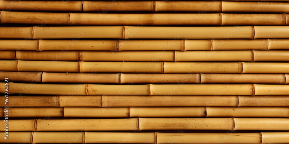 A detailed close up view of a bamboo wall. This image can be used to showcase the texture and natural beauty of bamboo in various design projects. A detailed close up view of a bamboo wall. This image can be used to showcase the texture and natural beauty of bamboo in various design projects.