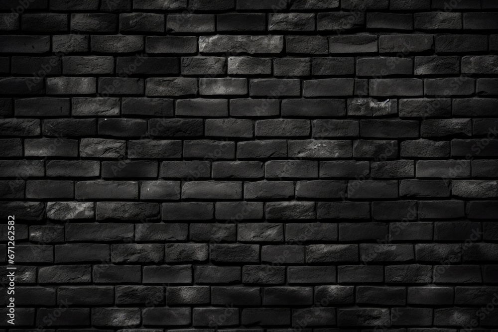 A black and white photo of a brick wall. This image can be used for various purposes, such as backgrounds, textures, or architectural themes