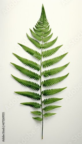 fern leaf isolated on white © Gustavo