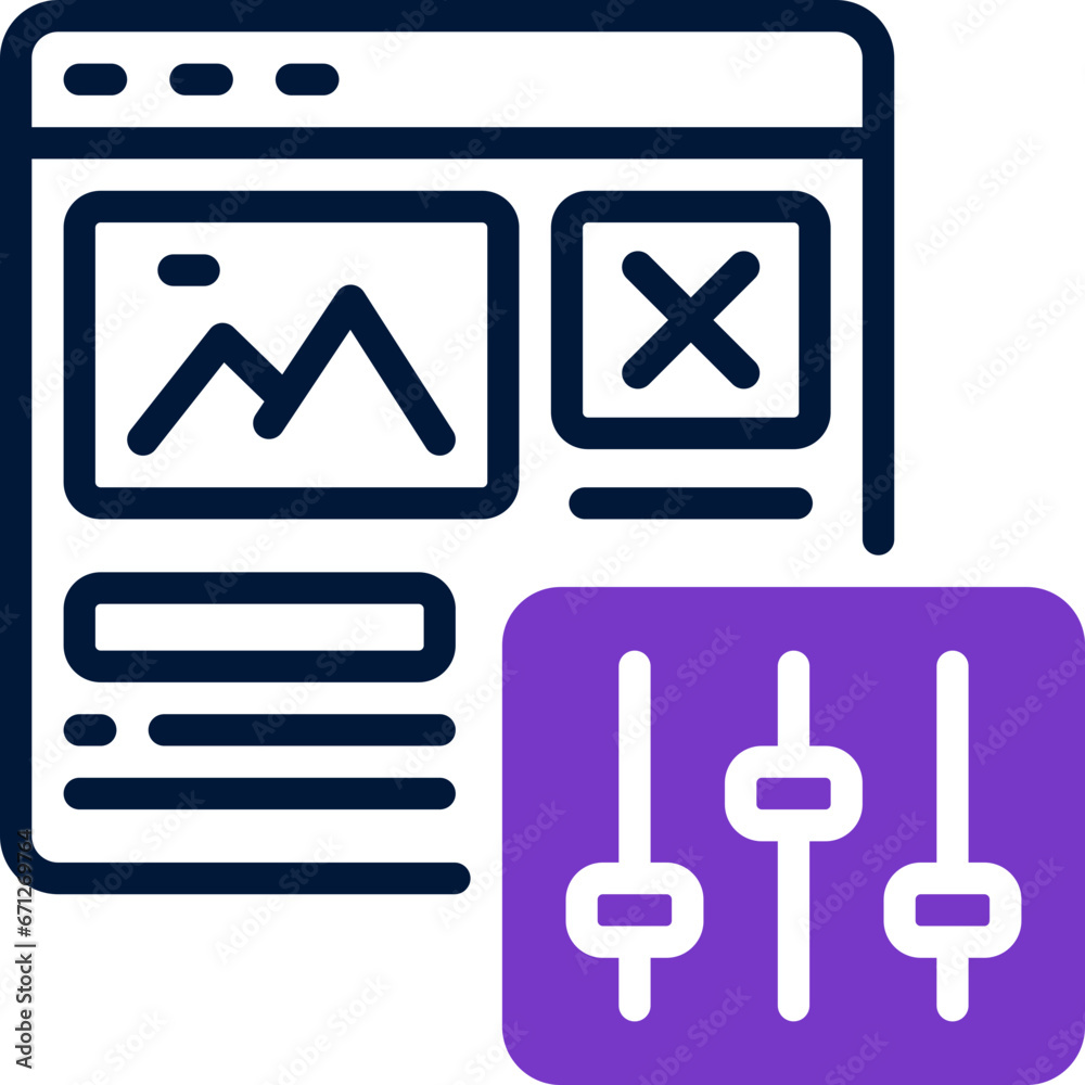 configuration dual tone icon. vector icon for your website, mobile, presentation, and logo design. configuration dual tone icon. vector icon for your website, mobile, presentation, and logo design.