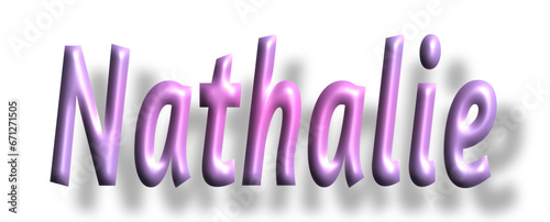 Nathalie - pink color - female name - ideal for websites, emails, presentations, greetings, banners, cards, books, t-shirt, sweatshirt, prints, cricut, silhouette,