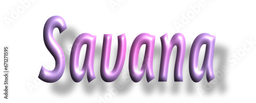 Savanna - pink color - female name - ideal for websites, emails, presentations, greetings, banners, cards, books, t-shirt, sweatshirt, prints, cricut, silhouette,