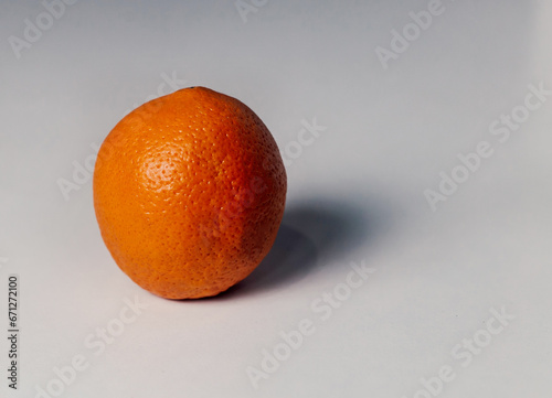 orange on grey background