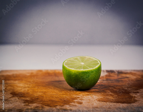 lime on a table