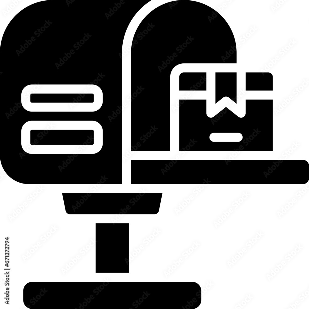 postbox glyph icon. vector icon for your website, mobile, presentation, and logo design. postbox glyph icon. vector icon for your website, mobile, presentation, and logo design.