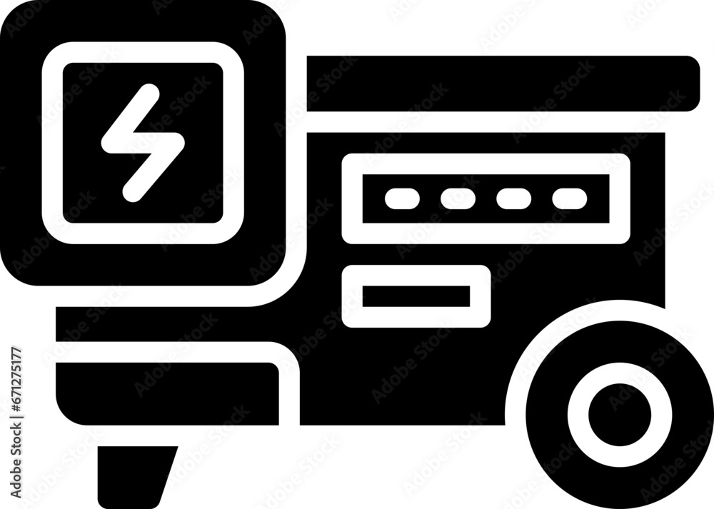 generator glyph icon. vector icon for your website, mobile, presentation, and logo design.