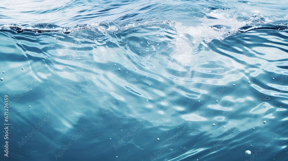 Tranquil Serenity: Rippled Water in the Play of Light
