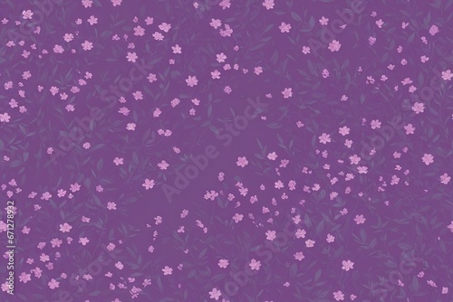 Seamless flowers pattern painting with trendy colors. Print Design, generative ai