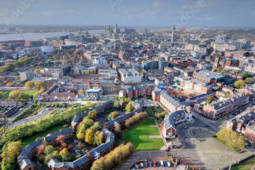 View of Liverpool City Centre, UK photo
