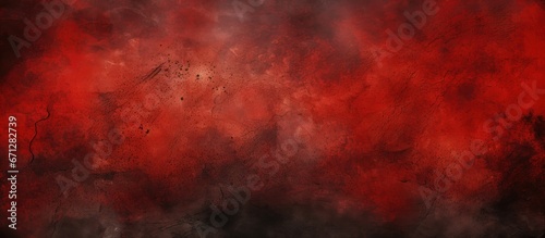 A red grungy background having an abstract appearance