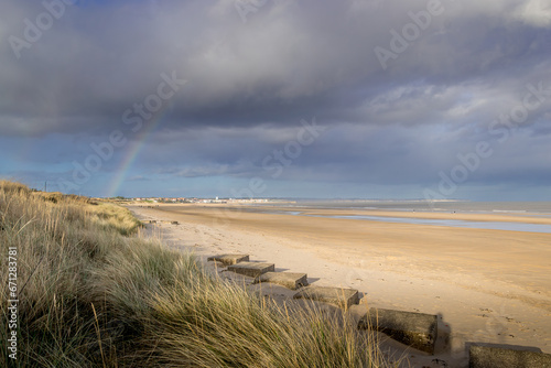 View North from Fraisthorpe beach near Bridlington. 