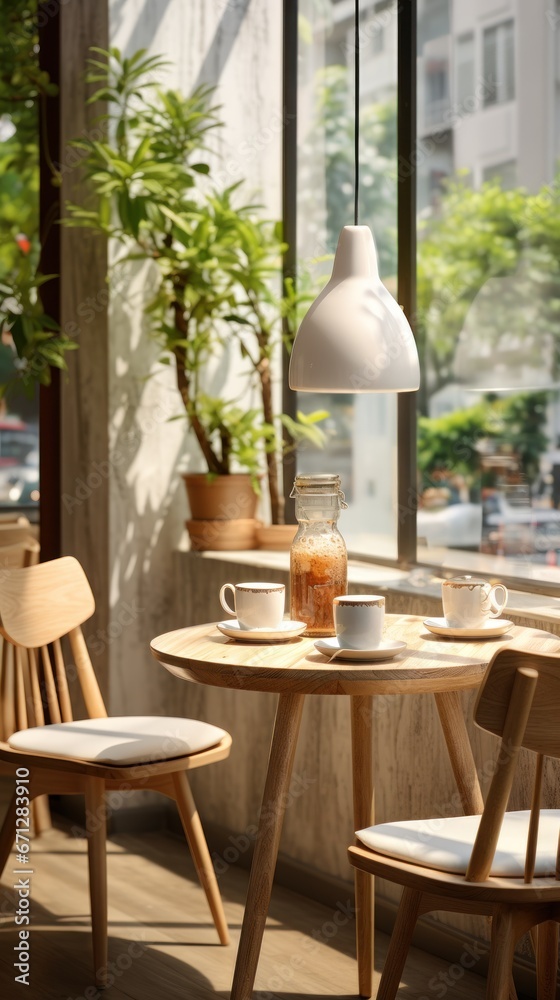 Obraz premium Cozy animated livivng room (UHD Wallpaper)