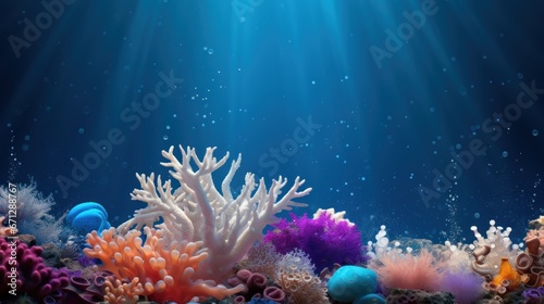Felted three dimensional underwater UHD wallpaper