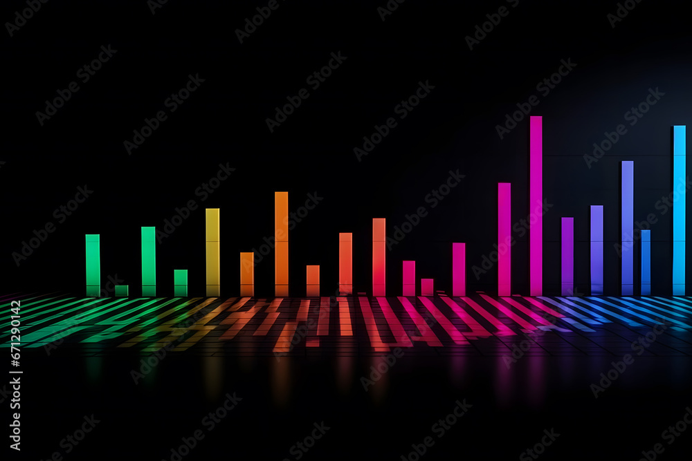 Stock market trading graph and candlestick chart on screen monitor for financial investment and economic concept. Neural network AI generated art Stock market trading graph and candlestick chart on screen monitor for financial investment and economic concept. Neural network AI generated art