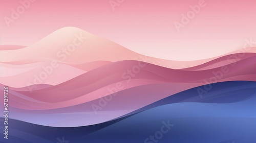 abstract background with waves in pink and blue