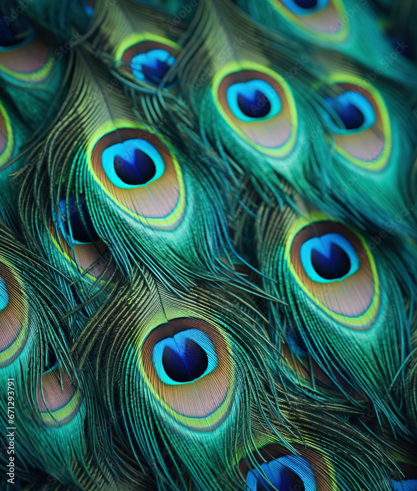Obraz premium Peacock feather background