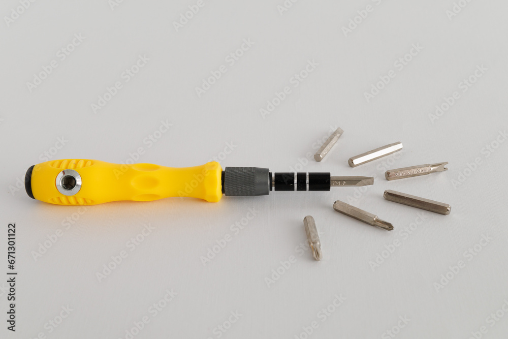 Screwdriver on white background Screwdriver on white background