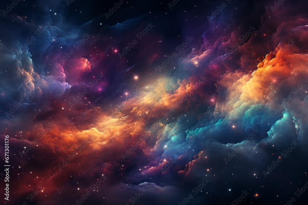 Soothing depiction of cosmic wonder, abstract, Generative AI Soothing depiction of cosmic wonder, abstract, Generative AI