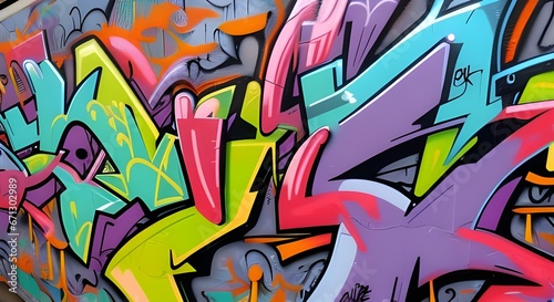 Graffiti Style Street Art Urban Mural Design 51