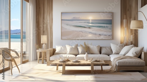 Seaside landscape waves beach.UHD wallpaper