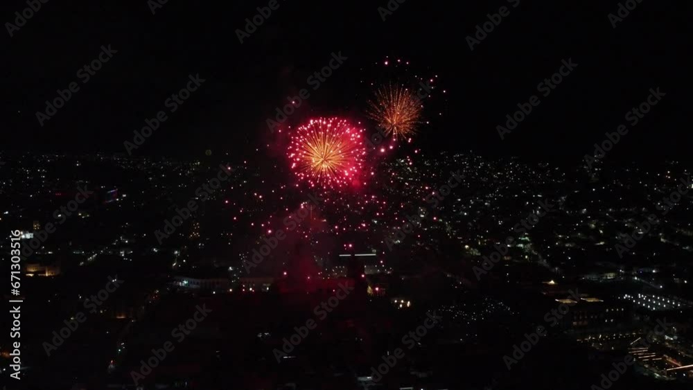fireworks in the night