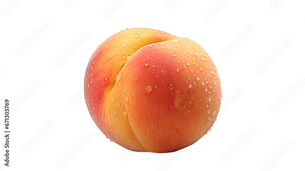 Peach on transparent background Peach on transparent background
