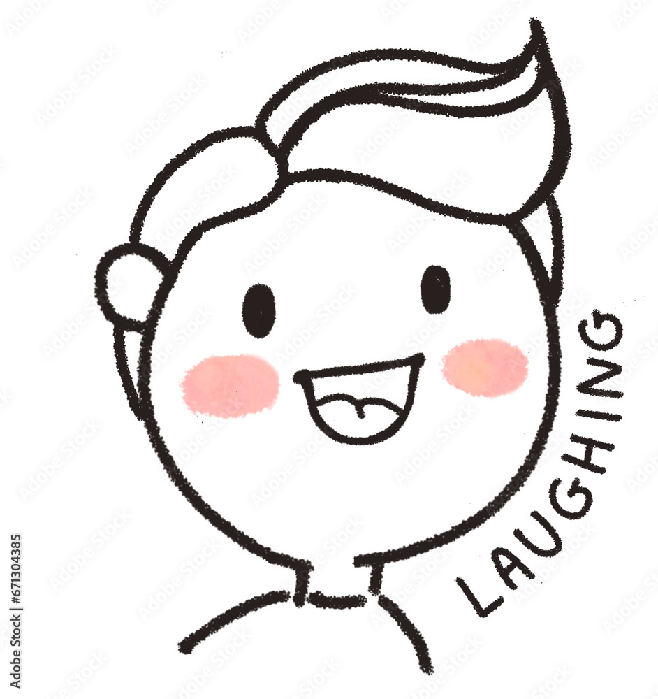 Cartoon drawing, character, cute, man showing emotion, emoji Cartoon drawing, character, cute, man showing emotion, emoji